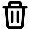 Trash Bin Delete Essential Icon