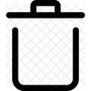 Trash Bin Dustbin Remove Icon