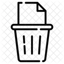 Trash Receptacle Garbage Icon