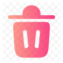 Trash Bin Minimalistic Icon