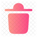 Trash Bin Minimalistic Icon