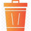 Trash Can Waste Bin Garbage Receptacle Icon