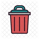 Trash Can Dustbin Cleaning Icon