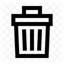 Trash Can Delete File Icon