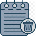 Trash Can Bin Document Icon