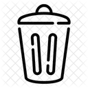 Trash Can Recycle Garbage Icon