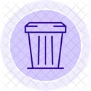 Trash Can Line Icon Icon