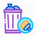 Rubbish Trash Can Icon