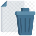 Trash Document  Icon