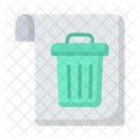 Trash File Document Paper Icon