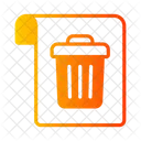 Trash File Garbage Dustbin Icon