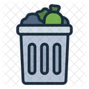 Trash Bin Pollution Icon