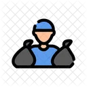 Trash Collector Waste Icon