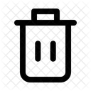 Trash Bin Garbage Can Icon