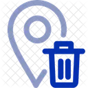 Trash Location Location Access Icon