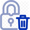 Trash Lock Trash Lock Icon