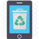 Mobile Recycle Bin Trash Mobile Data Bin Icon