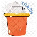 Throw Dustbin Trash Icon