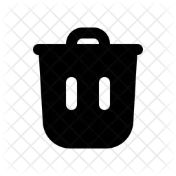 Trash waste can  Icon