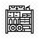 Garaje Trastero Estanterias Icono