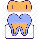 Tratamento Odontologico Tampa Do Dente Coroa Ícone