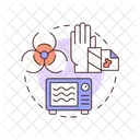 Tratamiento con microondas  Icono