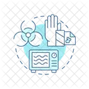 Tratamiento con microondas  Icono