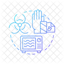 Tratamiento con microondas  Icono