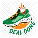 Trato Cerrado Zapato Calzado Icono