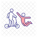 E Scooter Unfall Trauma Symbol