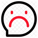 Traurig Emoji Gesicht Symbol