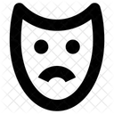 Traurige Maske  Symbol