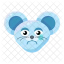 Traurige Maus Ungluckliche Maus Emoji Symbol