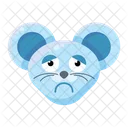 Traurige Maus Ungluckliche Maus Emoji Symbol