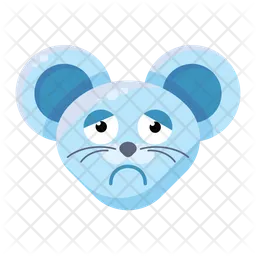 Traurige Maus Emoji Symbol