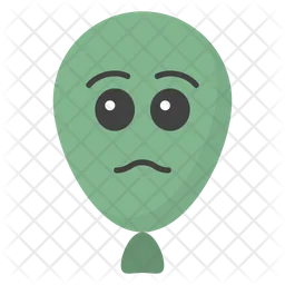 Trauriger Ballon Emoji Symbol