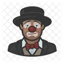 Trauriger Clown Traurig Mann Symbol