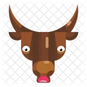 Trauriger Stier Stier Stier Emoji Symbol