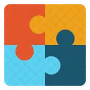 Travail Dequipe Puzzle Resoudre Icône