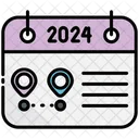 Travel Calendar 2024 Icon