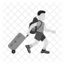 Carrying Luggage Travel Icon
