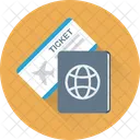 Passport Visa Ticket Icon