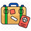 Travel Accessories Suitcase Passport Icon