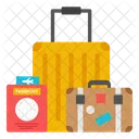 Travel Accessories Suitcase Passport Icon