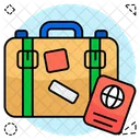 Travel Accessories Suitcase Passport Icon