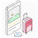 Travel App Booking Trip Icon