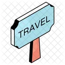 Travel Board Sign Signboard Icon