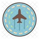 Travel Bubble Airplane Trip Icon