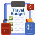 Travel Budget Budget Plan Tour Budget Icône