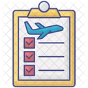 Travel Checklist Outline Fill Icon Travel And Tour Icons Icon